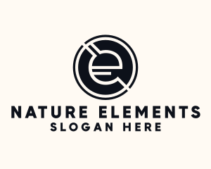 Modern Letter E logo design