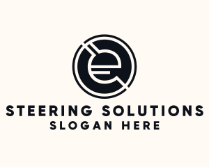 Modern Letter E logo design