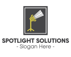 Spotlight Beam Pillar logo design