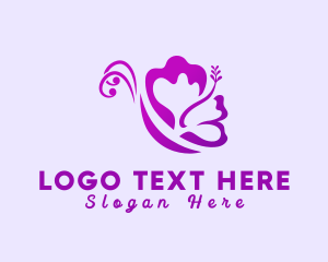 Flower Insect Butterfly logo