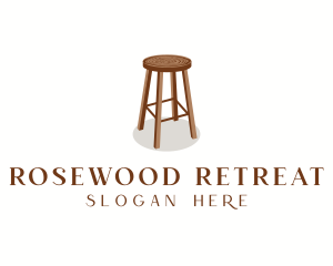 Wood Chair Stool logo