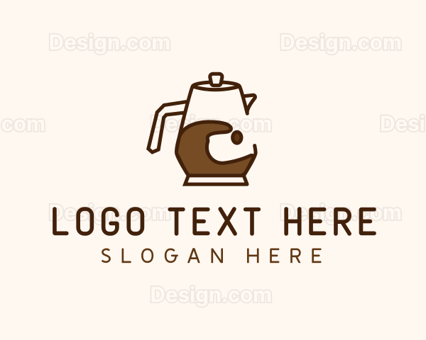 Brown Coffee Pitcher Logo