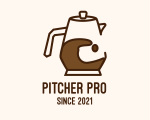 Brown Coffee Pitcher  logo