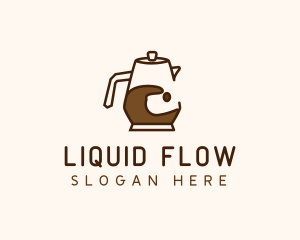 Brown Coffee Pitcher  logo design