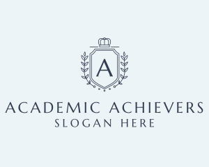 Education Institution Letter Crest logo