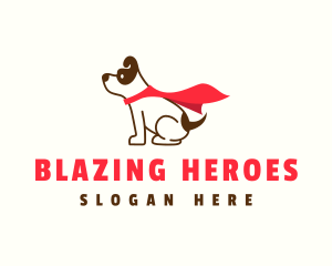 Super Hero Pet Dog logo design