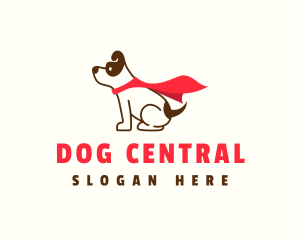 Super Hero Pet Dog logo design