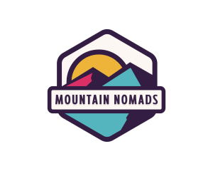 Hiking Mountain Outdoor logo design