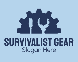 Blue Gear Tools logo design