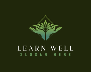 Nature Hand Wellness logo design