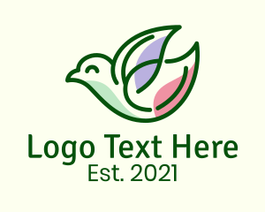 Leaf Wing Bird logo
