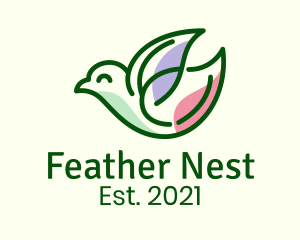 Leaf Wing Bird logo