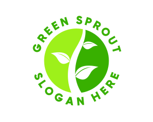 Agricultural Gardening Sprout logo design