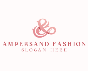 Stylish Fashion Ampersand logo design