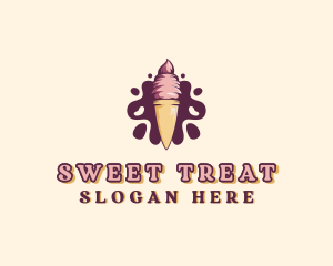 Ice Cream Sundae Dessert  logo