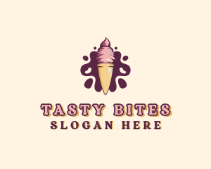 Ice Cream Sundae Dessert  logo