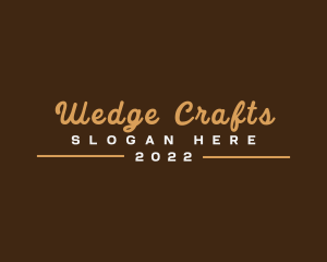 Retro Cursive Business logo design