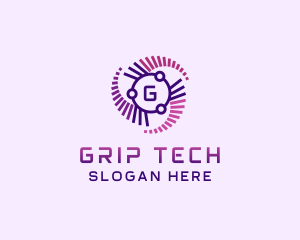 Cyber Tech Developer logo design