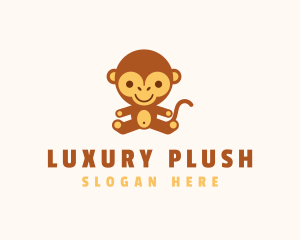 Monkey Stuffed Toy  logo design