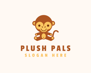 Monkey Stuffed Toy  logo design