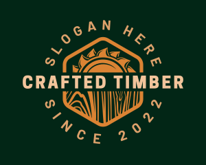 Wood Crafting Saw logo design