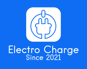 Power Plug Icon logo design