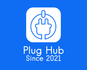 Power Plug Icon logo