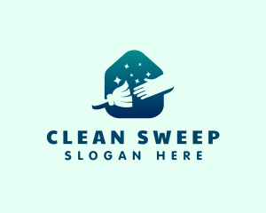 Clean Sparkles Housekeeping logo design