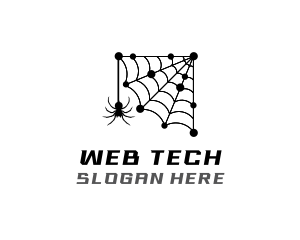 Network Spider Web logo design