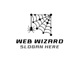 Network Spider Web logo design