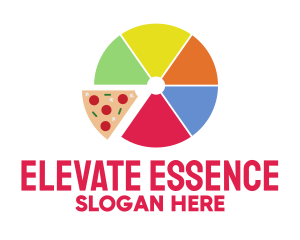 Pizza Slice Pie Chart logo