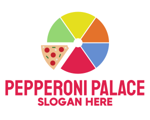 Pizza Slice Pie Chart logo