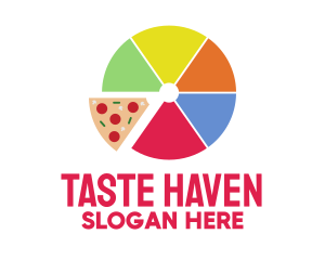 Pizza Slice Pie Chart logo