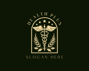 Medicine Caduceus Staff logo
