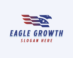 American Eagle Flag  logo design