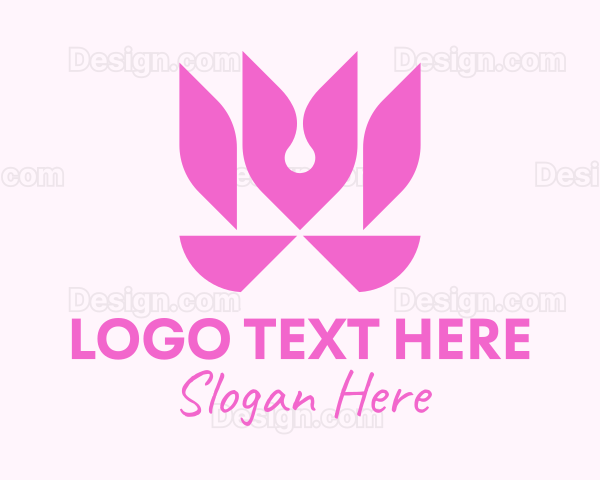 Floral Tulip Garden Logo