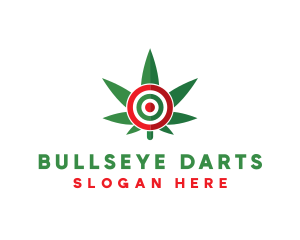 Cannabis Leaf Target logo design