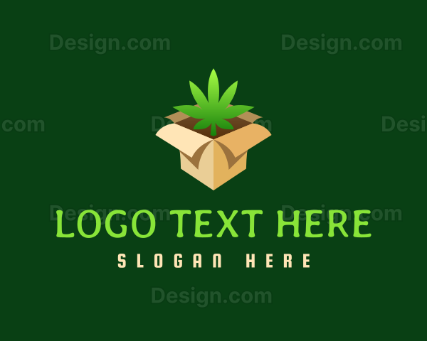 Marijuana Delivery Box Logo