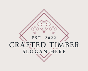 Luxury Jewelry Gemstone logo design