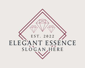 Luxury Jewelry Gemstone logo design