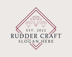 Luxury Jewelry Gemstone logo design