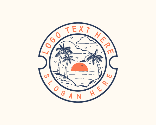 Tropical Beach Sea logo