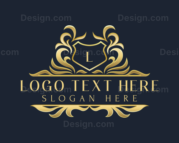 Luxurious Shield Crest Logo