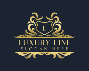 Luxurious Shield Crest logo design