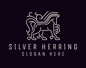 Silver Horse Equine logo design