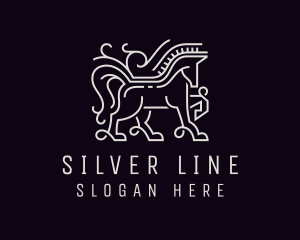 Silver Horse Equine logo design