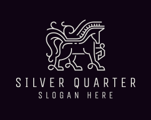 Silver Horse Equine logo design