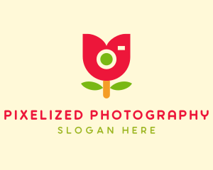 Cute Tulip Camera logo design