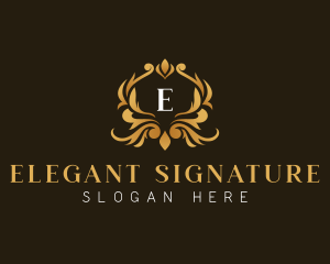 Elegant Crest Ornament logo design