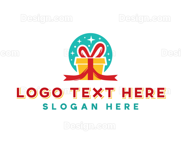 Gift Present Ribbon Logo